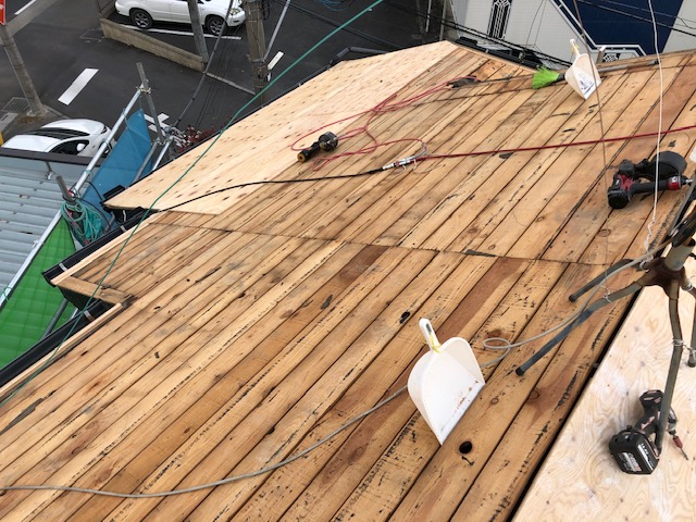 屋根葺き替え下地処理
