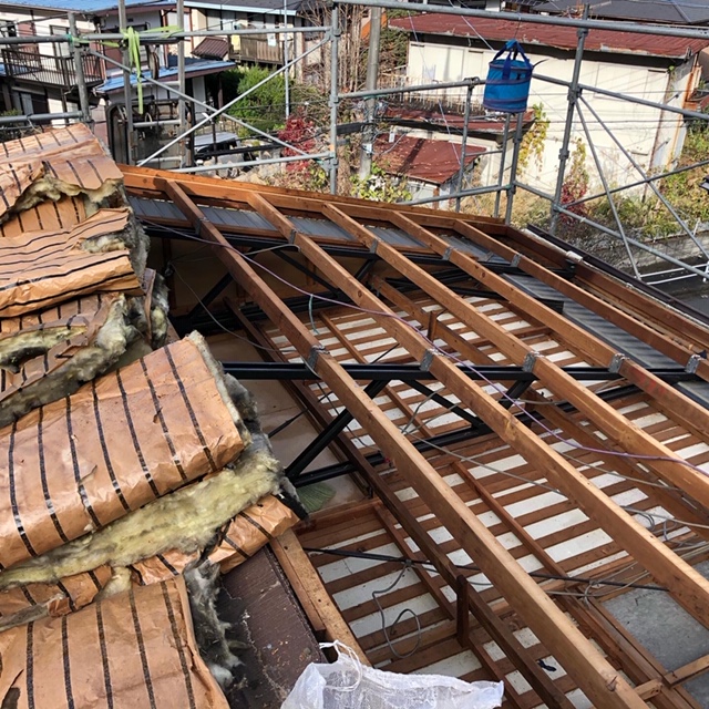 屋根葺き替え下地処理